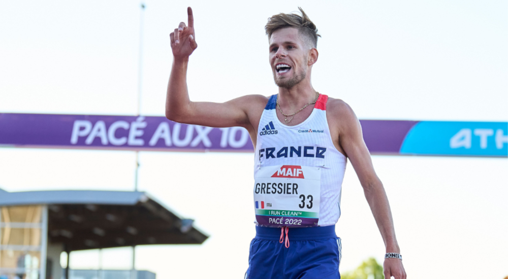 Jimmy Gressier of France takes the gold medal in Pace.
